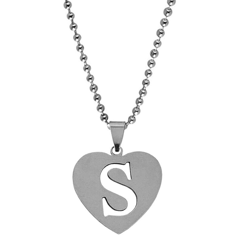 Initial S Alphabet Necklace Gift