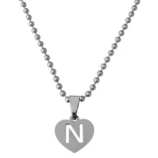 Initial N Alphabet Necklace Gift