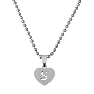 Initial S Alphabet Necklace Gift