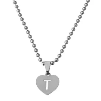 Initial T Alphabet Necklace Gift