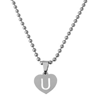 Initial U Alphabet Necklace Gift