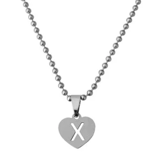 Initial X Alphabet Necklace Gift
