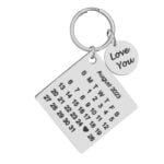 Custom Calendar Date Keychain Gift