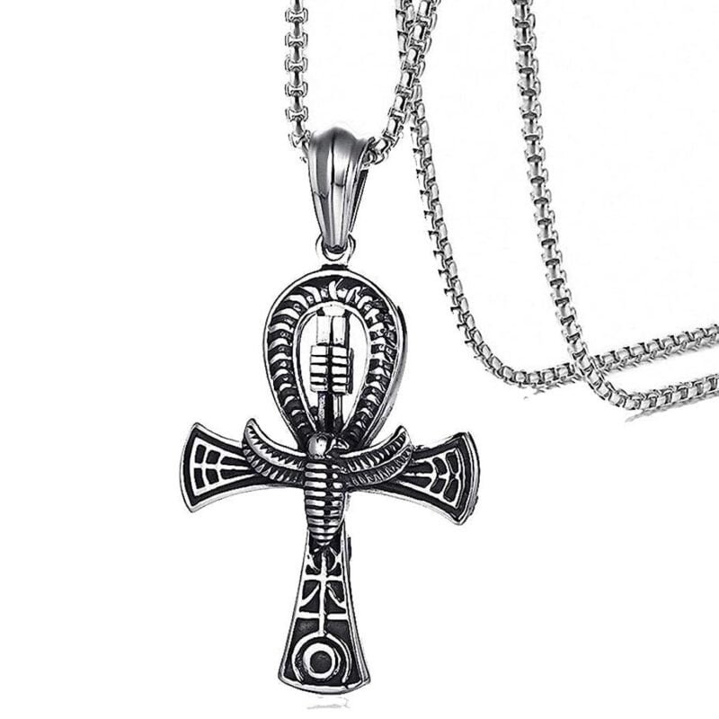 Ancient Ankh Jesus Cross Necklace Gift