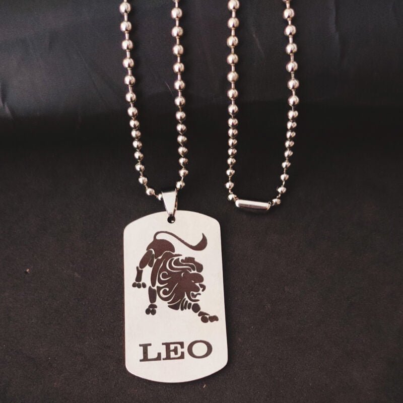 Dog Tag Astrology Leo Necklace Gift Dog Tag Astrology Leo Necklace Gift