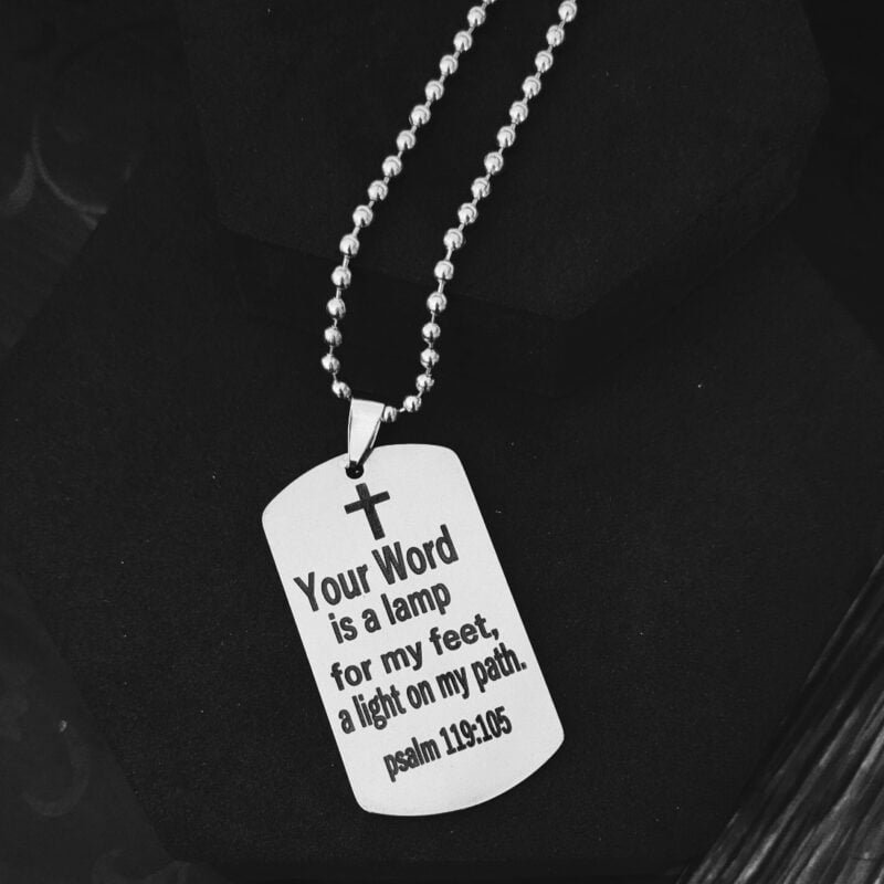 Dog Tag Cross Pendant Gift