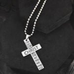 Cross Necklace Bible Verse Pendant Gift