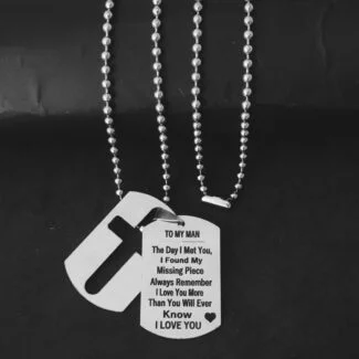 To My Man Pendant Necklace Gift