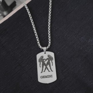 Zodiac Sign Necklace Gift Gemini