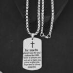 Bible Verse Cross Pendant Gift Jeremiah 29:11