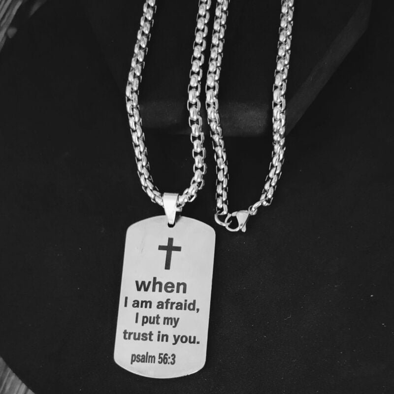 Bible Verse Cross Pendant Inspirational Christian Jewelry Meaningful Religious Gift