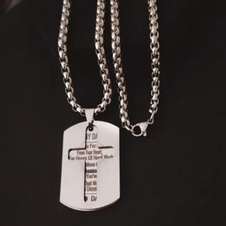 To My Dad Thank You From Giving From Your Heart Pendant Necklace Gift