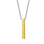 Bar Necklace Custom Message Gift