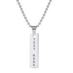 Personalized Custom Message Bar Necklace - Your Unique Name Jewelry Gift