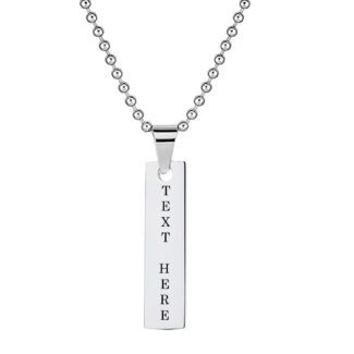 Personalized Custom Message Bar Necklace - Your Unique Name Jewelry Gift