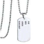 Customized Military Dog tag Necklace Gift