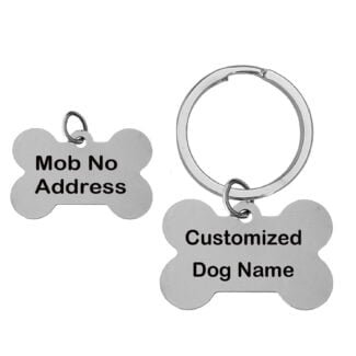 Personalised Engraving Custom Engraved Bone Pet ID Tags Gift