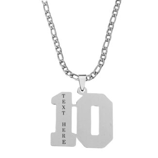 Sports Jersey Number Pendant Customize Necklace Gift