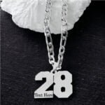 Sports Jersey Number Pendant Customize Necklace Gift