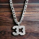 Sports Jersey Number Pendant Customize Necklace Gift