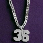 Sports Jersey Number Pendant Customize Necklace Gift