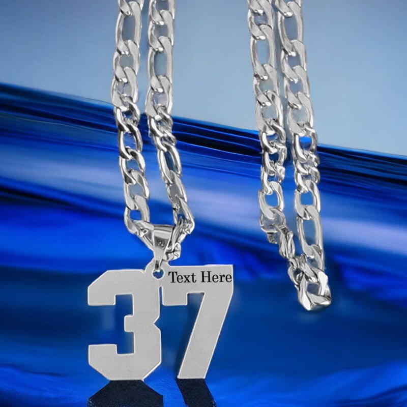 Sports Jersey Number Pendant Customize Necklace Gift