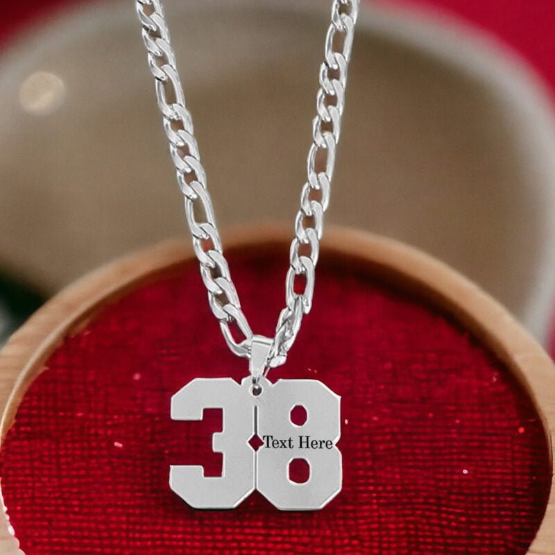 Sports Jersey Number Pendant Customize Necklace Gift