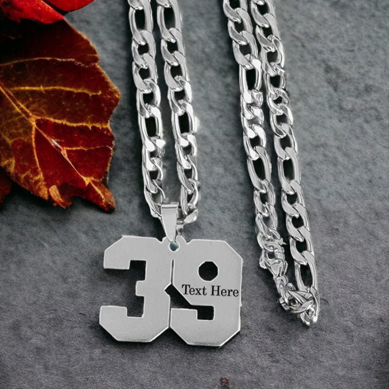 Sports Jersey Number Pendant Customize Necklace Gift