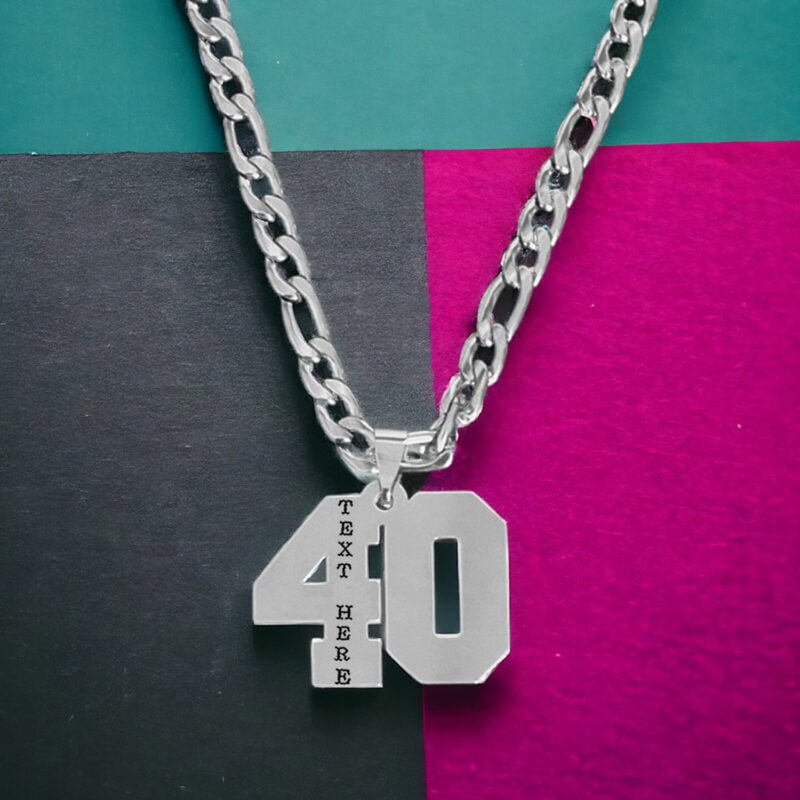 Sports Jersey Number Pendant Customize Necklace Gift