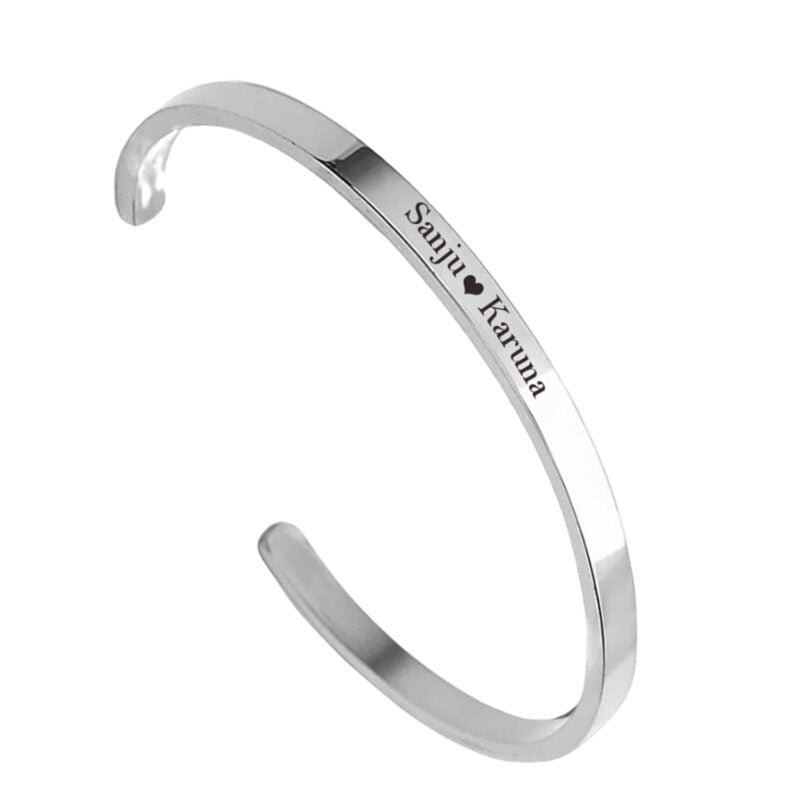 Customised Stainless Steel Half Cuff Kada Gift
