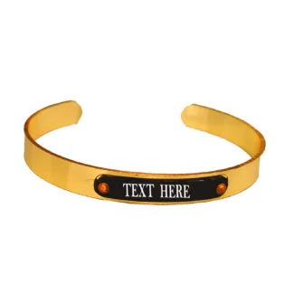 Personalised Laser Engraved Bracelet Metal Cuff kada Gift