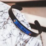 8MM Personalized Inspirational Bracelets Custom Engraved Name Mantra Quote Any Message Bangle Cuff Customizable