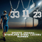Jersey Number Necklace Sports Cricket Soccer Football Basketball Baseball for Boys Men Girls
