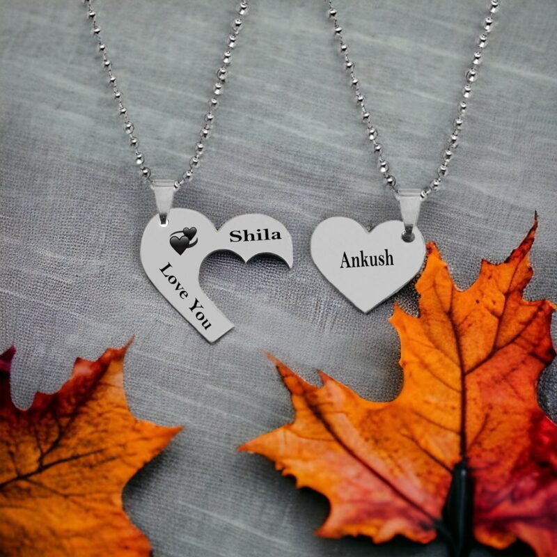 Valentine Gift Customised Heart Necklace Gift