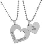 Valentine Gift Customised Heart Necklace Gift