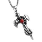 Biker Jewelry Snake Pendant Gift