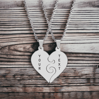 Heart Shape Customised Pendant Gift
