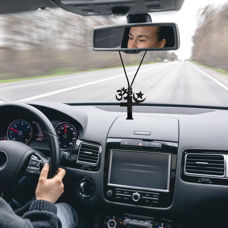 Om Shanti Om Car Mirror Hanging Gift