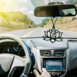 Om Lotus Flower Car Hanging Gift