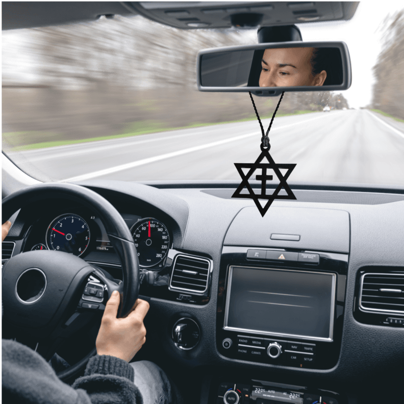 Star of David Cross Car Hanging Gift