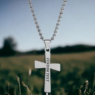 Customised Cross Necklace Gift