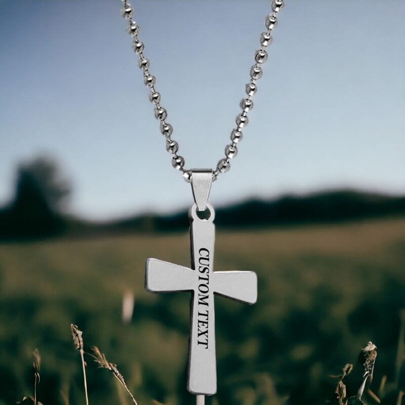 Customised Cross Necklace Gift