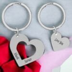 Heart Custom Message Keychain Gift