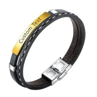 Personalised ID Bracelet Gift Silver