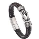 Infinity Knot Leather Bracelet Gift