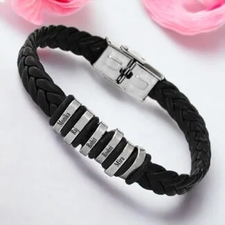 Plain Blank Leather Bracelet Gift