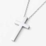 Silver Cross Necklace Gift