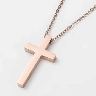 Rose gold Cross Necklace Gift