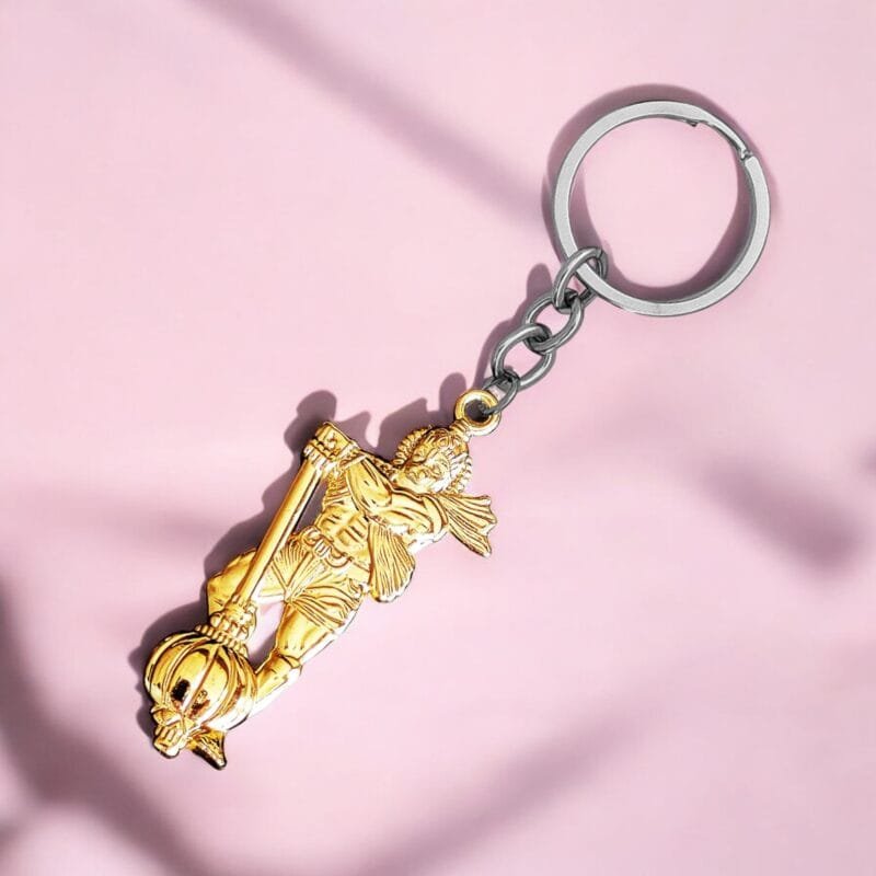 Bahubali Hanuman Keychain Gift Gold