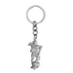 Bahubali Hanuman Keychain Gift Silver